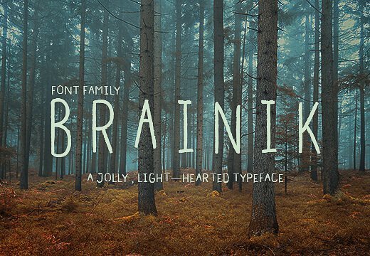 Brainik Font Family: A Jolly & Light-Hearted Typeface - Image #1