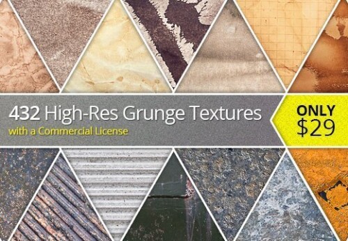 432 High-Res Grunge Textures