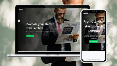 Lambda - Multipurpose PR and Startup Landing Page HTML5 Template